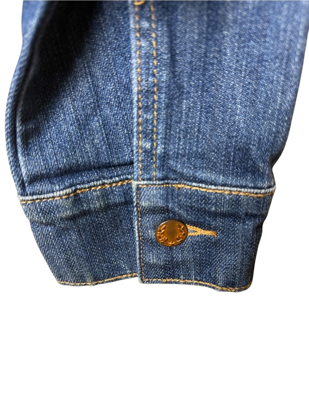 Levi Strauss Signature Denim Trucker Jacket Medium Wash Stretch M - Picture 6 of 9